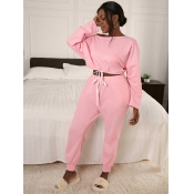 LW Off Shoulder Drawstring Pants Set