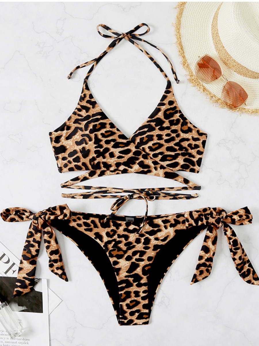 

LW Leopard Print Bikini Set