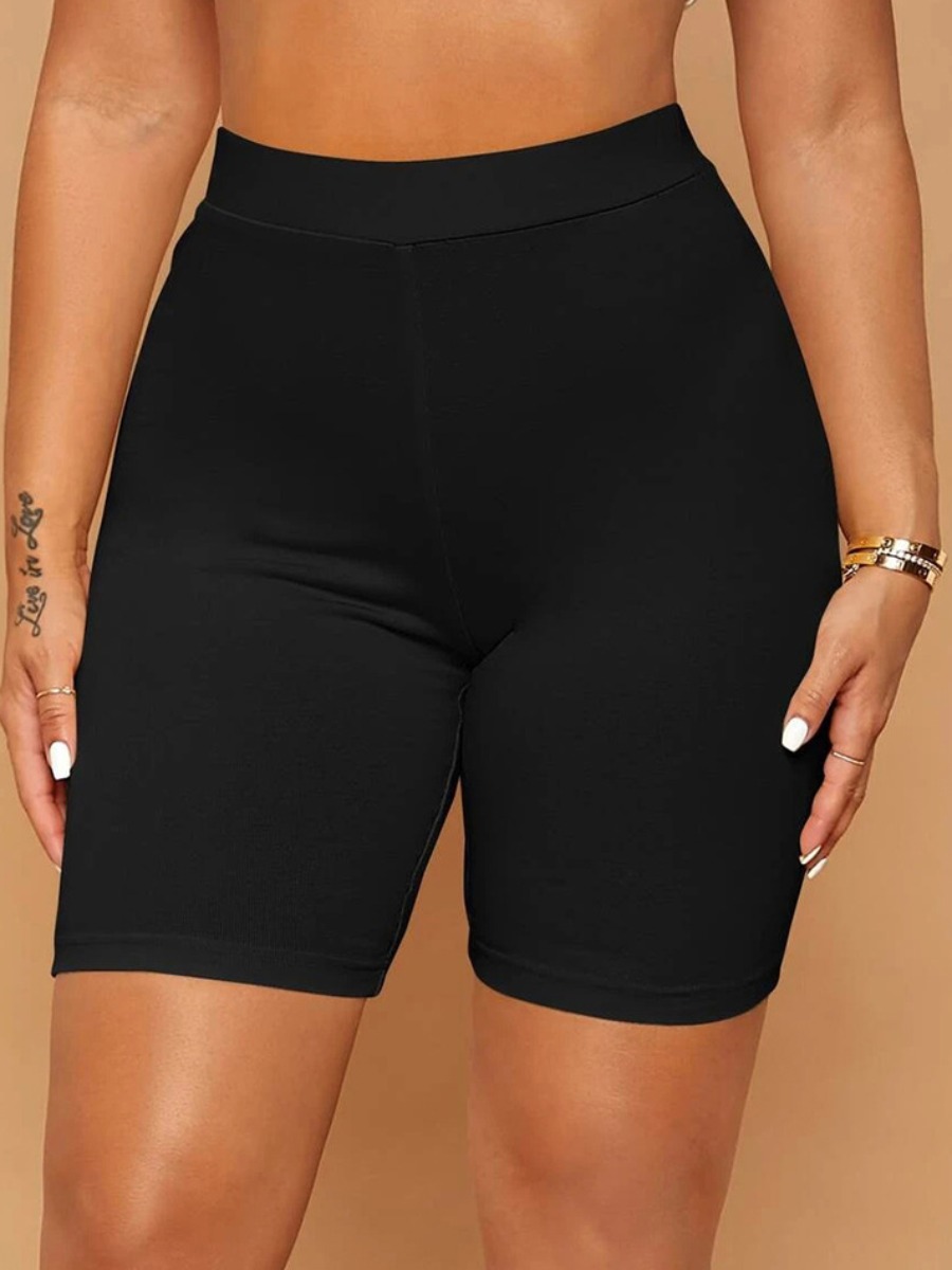 

LW High-waisted High Stretchy Shorts, Black