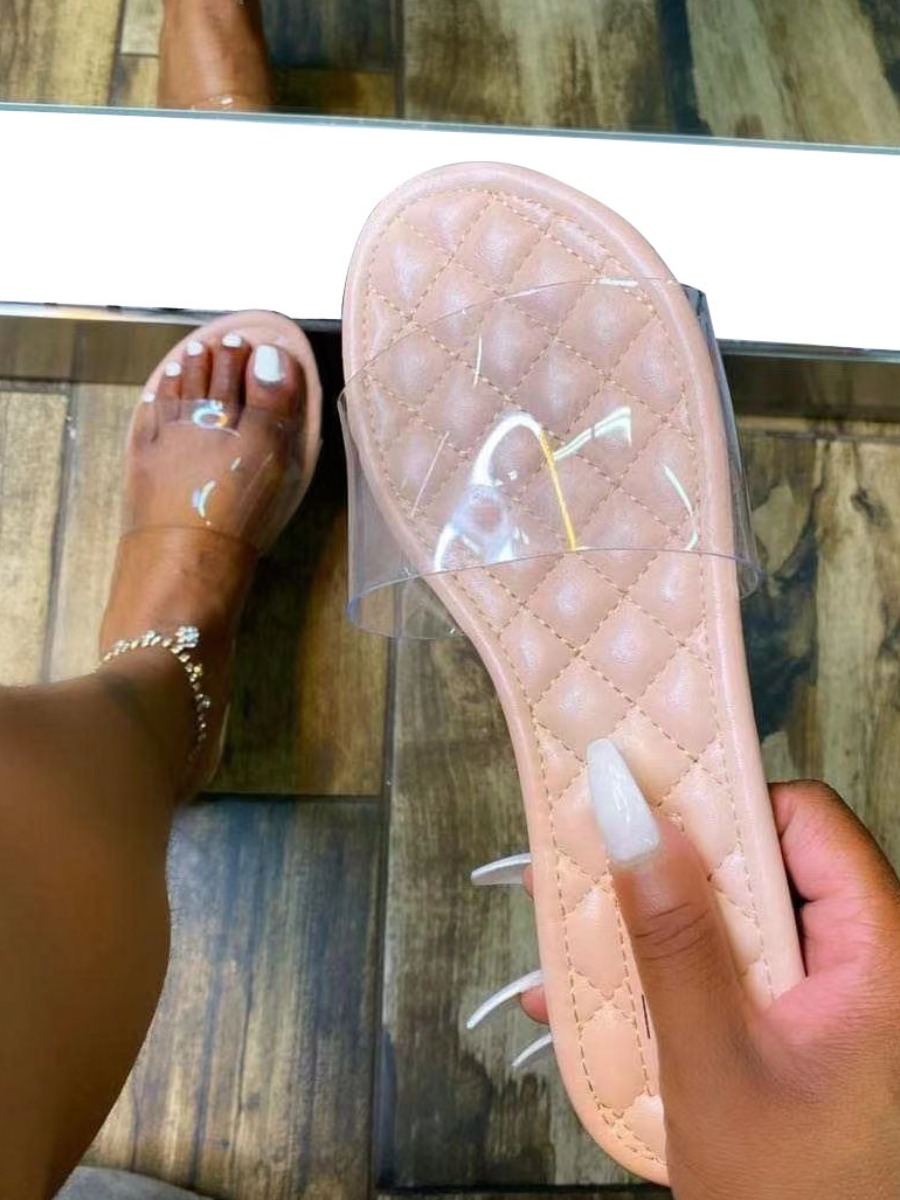 LW Clear Strap Slippers
