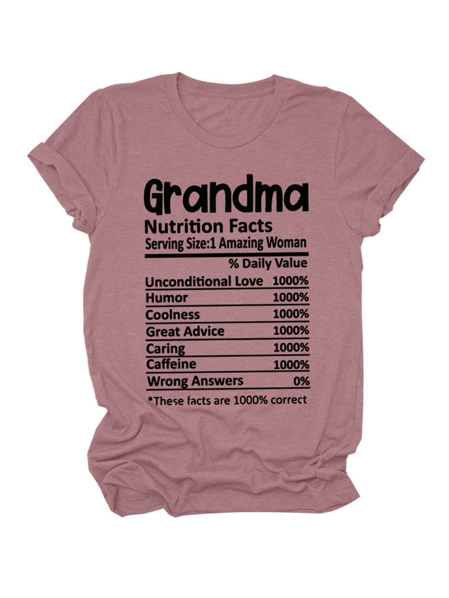 LW Plus Size Grandma Letter Print T-shirt
