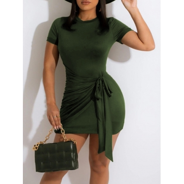 

LW Bandage Design Bodycon Dress, Army green