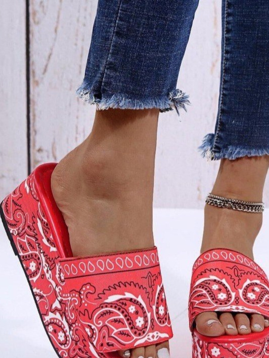 LW Cashew Print Slides