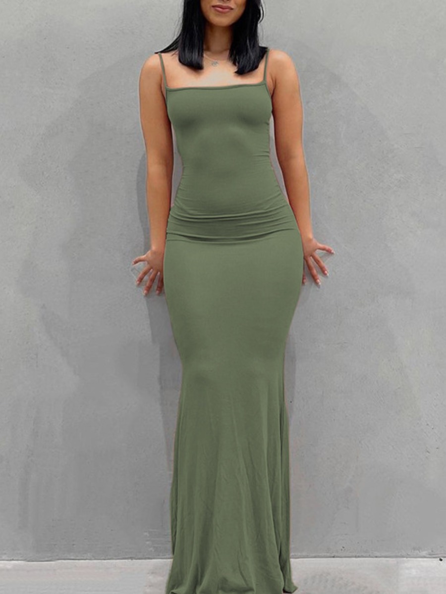 

LW Bodycon Cami Dress, Green