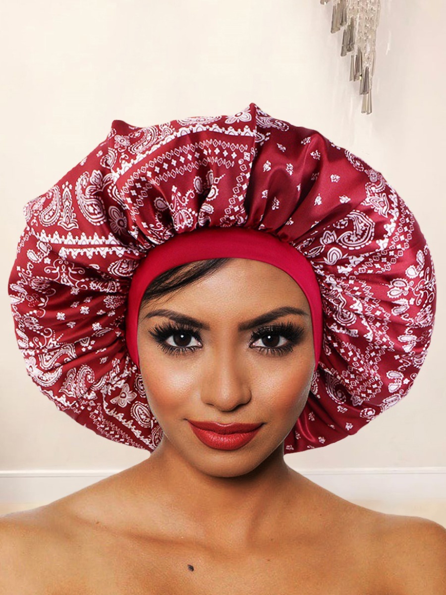 LW Cashew Print Hair Care Hat