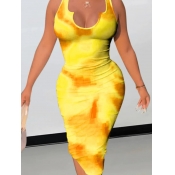 LW Tie-dye Bodycon Cami Dress