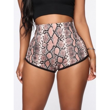 

LW Cobra Print Skinny Stretchy Shorts