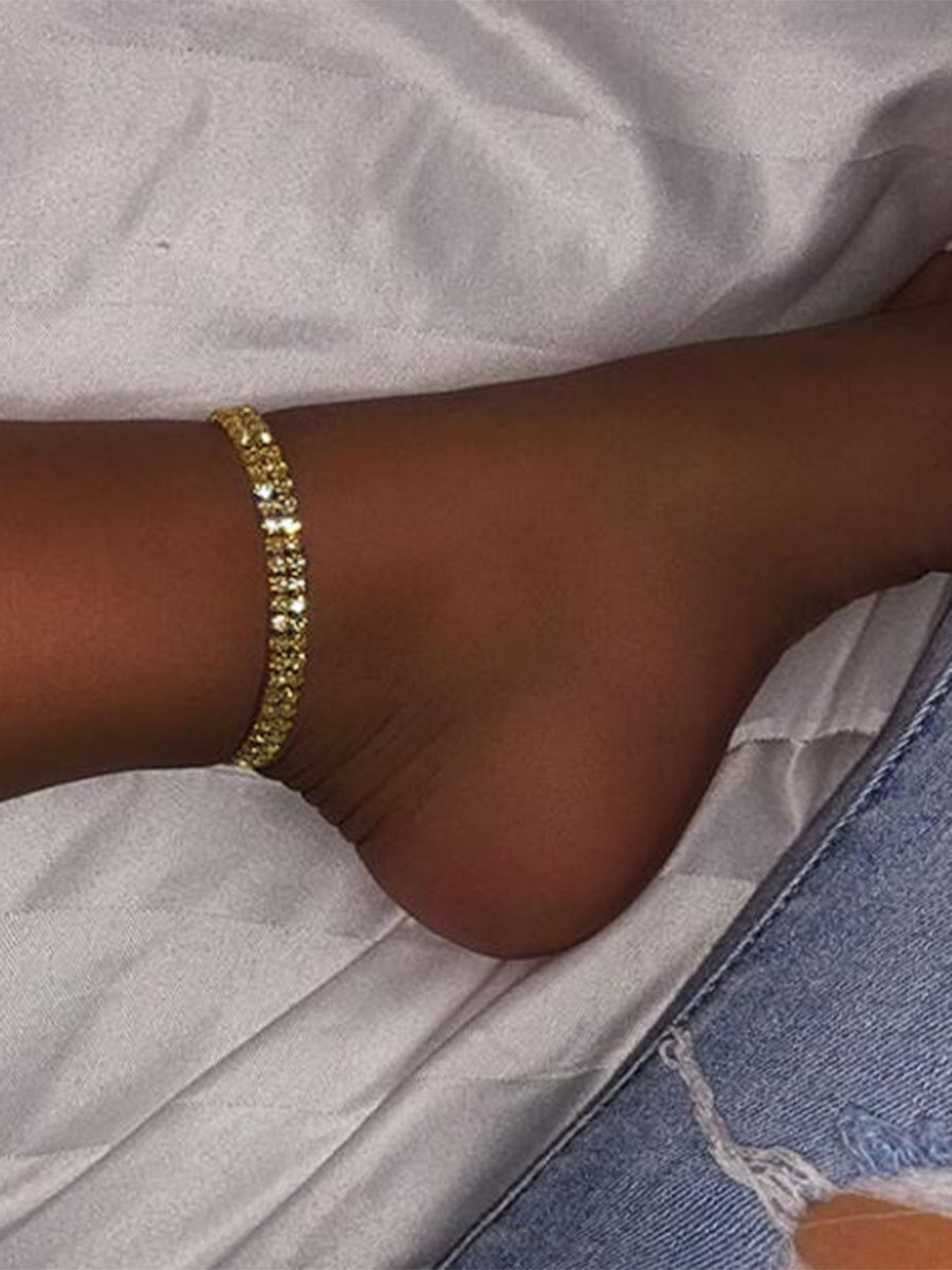 LW Rhinestone Anklet Body Chain