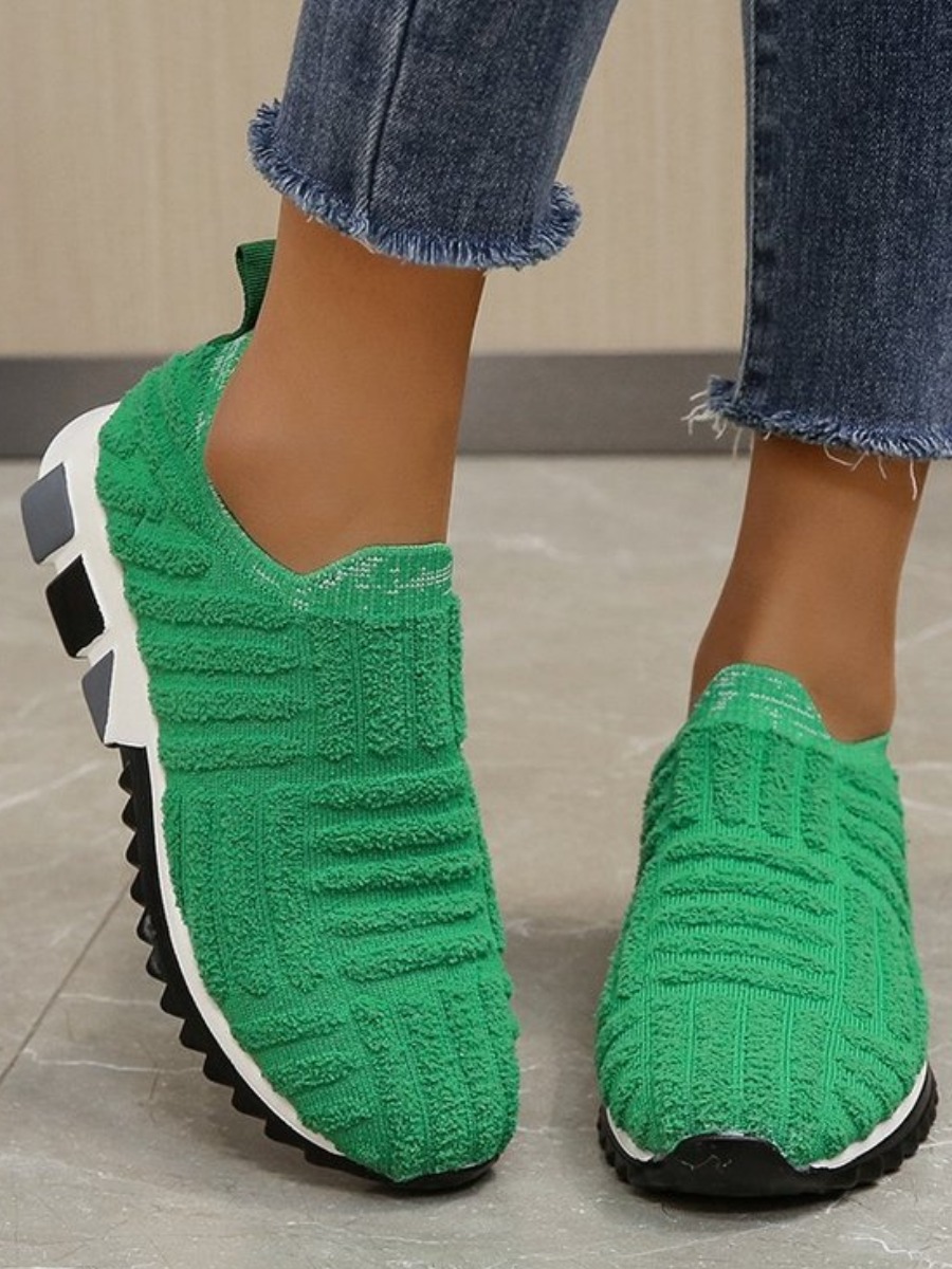 

LW Slip-in Plush Sneakers, Green