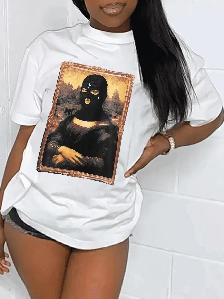 LW Masked Face Figure Print T-shirt