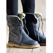 LW Round Toe Plush Booties