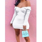 LW V Neck Rib Knit Bodycon Dress