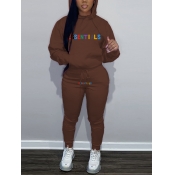 LW Essentials Letter Print Kangaroo Pocket Tracksu