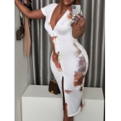 LW Tie-dye Button Design Dress