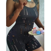 LW Cut Out Stretchy Cami Romper