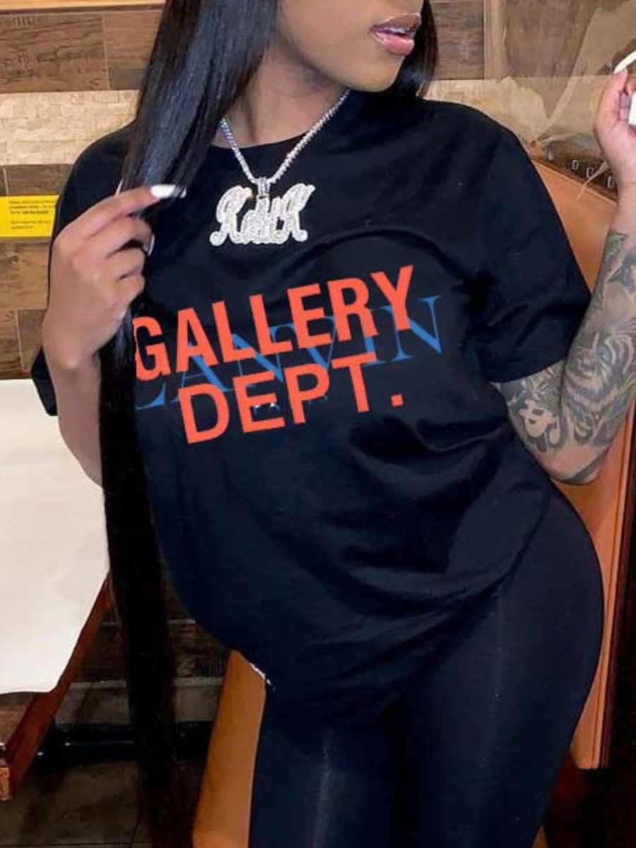 LW Gallery Dept Letter Print T-shirt