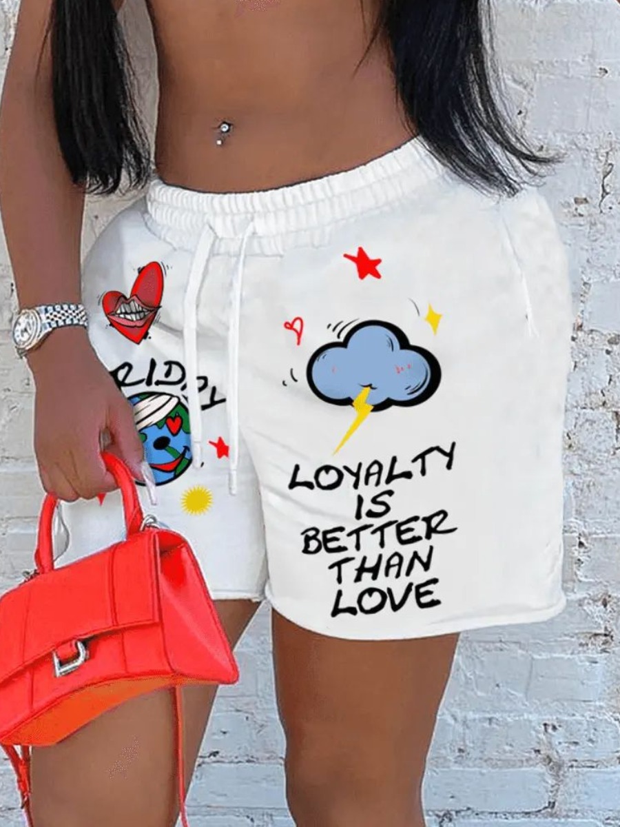 LW Cartoon Loyalty Is Better Than Love Print Sweat
