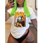 LW Figure Letter Print T-shirt