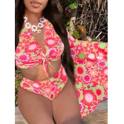 LW Floral Mixed Print Flared Shorts Set