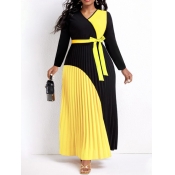 LW Plus Size Bandage Design Pleated A Line Dress