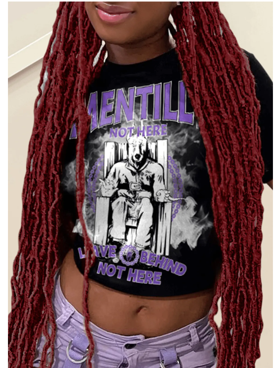 LW Figure Letter Print T-shirt