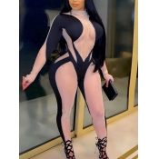 LW SXY Plus Size See Through Skinny Jumpsuit