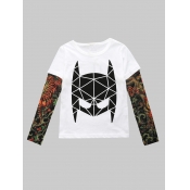 LW COTTON Unisex Kids Round Neck Geometric Print P