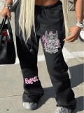 LW Money Figure Letter Print Sweatpants