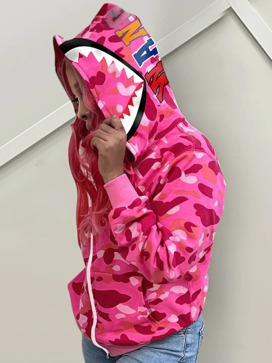 LW Drawstring Camo Coat&Jacket