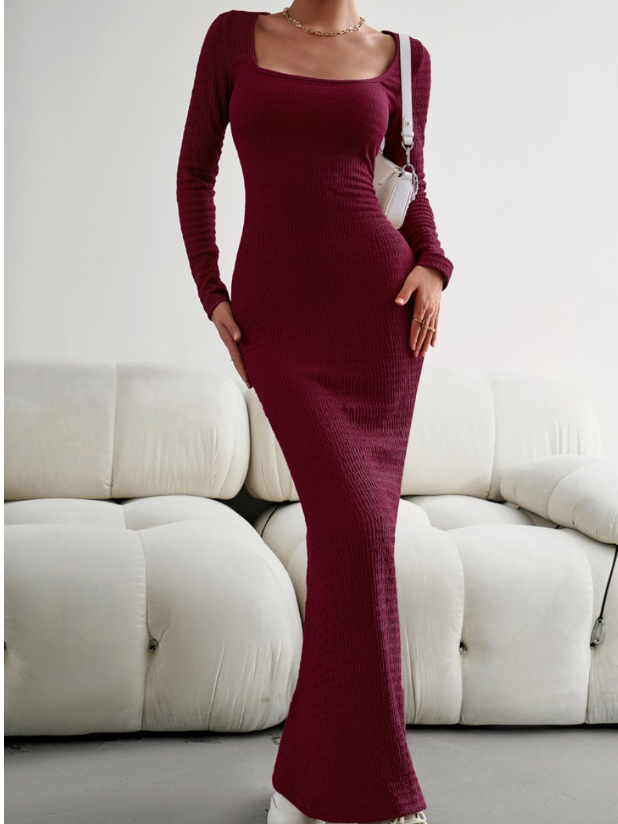 LW Square Neck Bodycon Dress