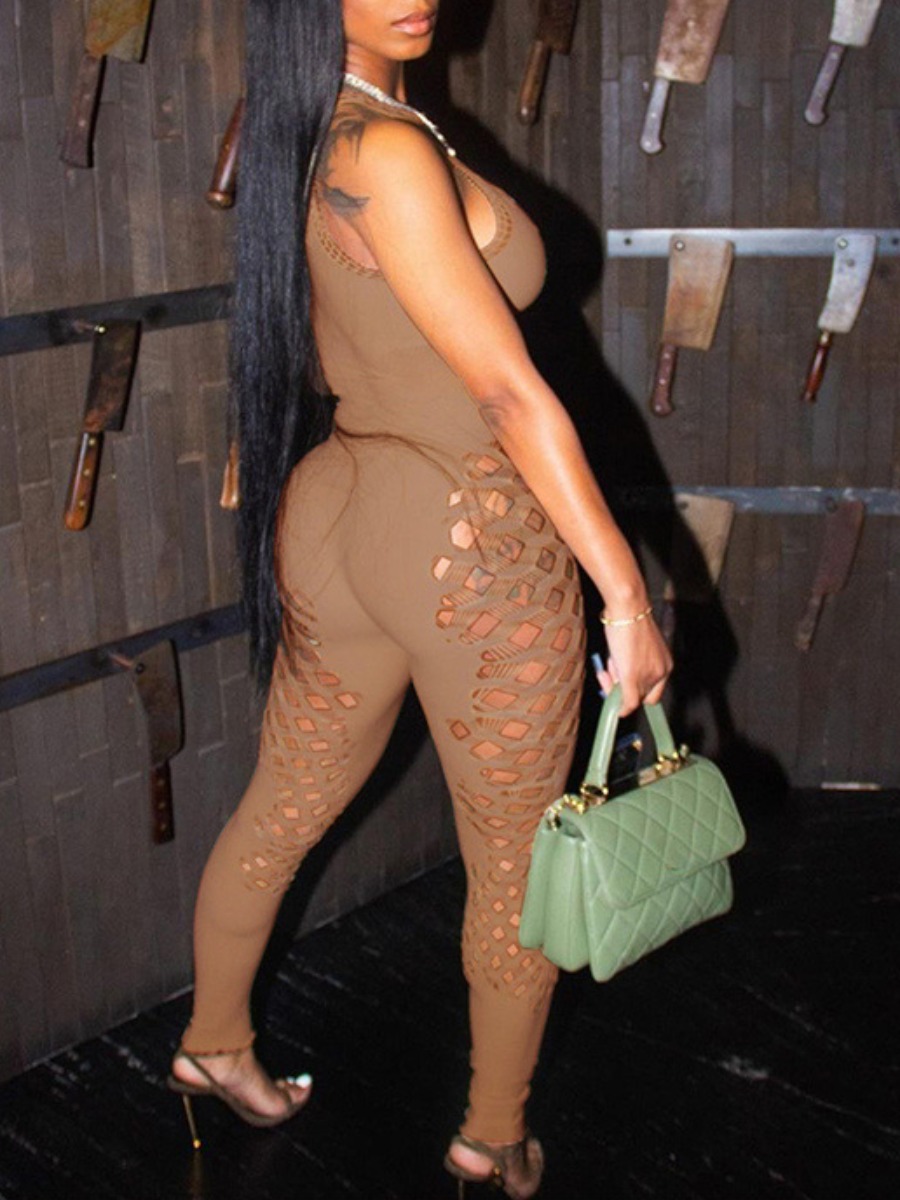 LW SXY Cut Out Pierced Cami Jumpsuit