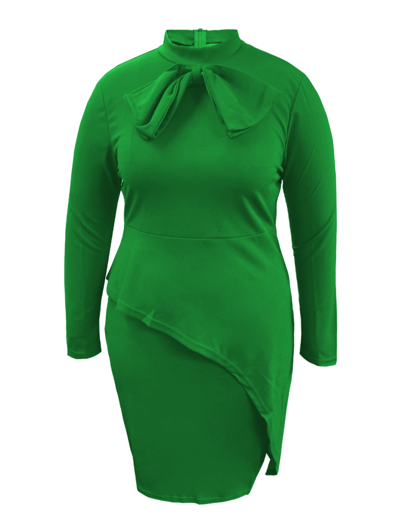 LW Plus Size Tie Neck Bodycon Dress 2X