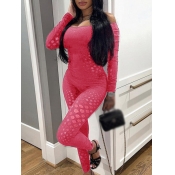 LW SXY Off The Shoulder See Through Pierced Skinny