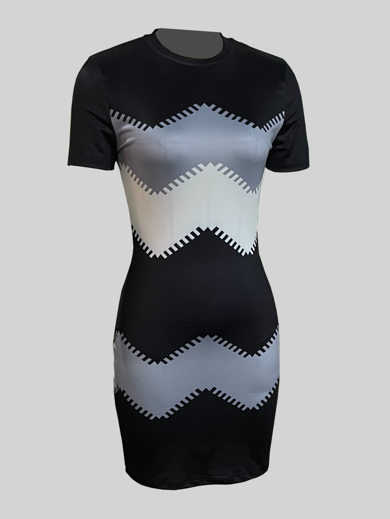 LW Geometric Pattern Print Mini Dress