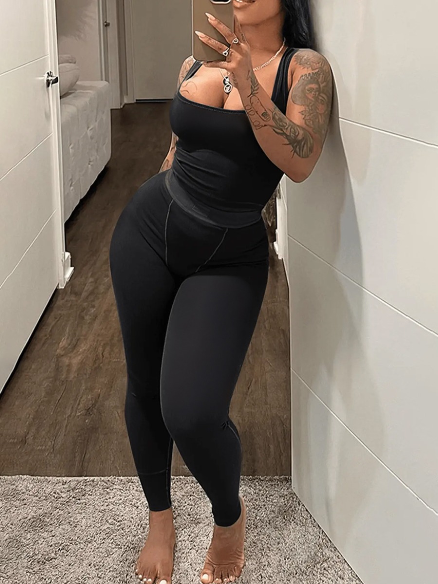 LW Plus Size Cami Skinny Pants Set