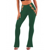 LW BASICS High Waist Cut Out Flared Pants