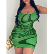 LW Plus Size Striped Bodycon Cami Dress