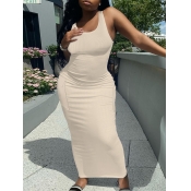 LW Side Pocket Rib Knit Cami Dress