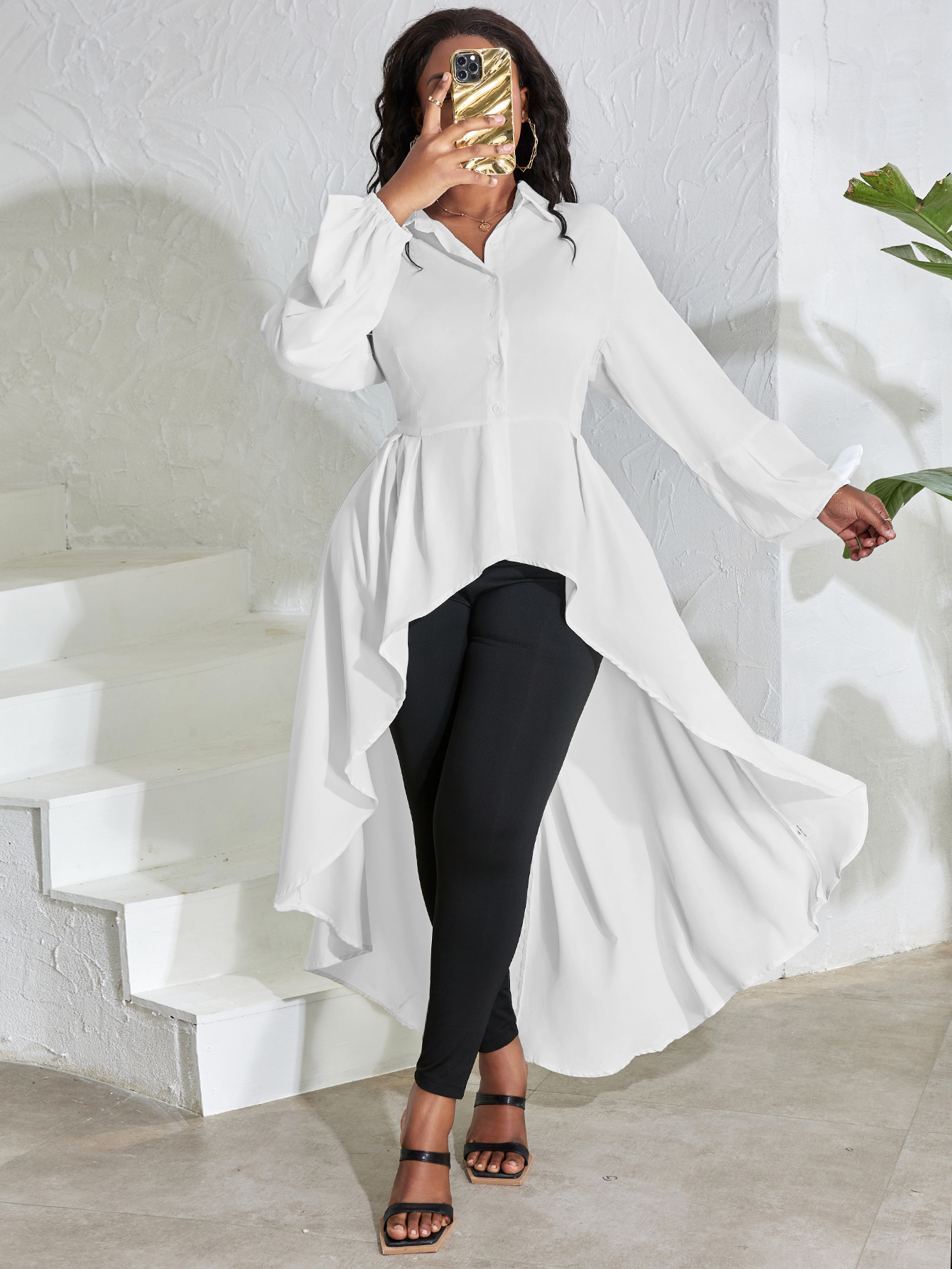 LW Plus Size Asymmetrical A Line Blouse 5X