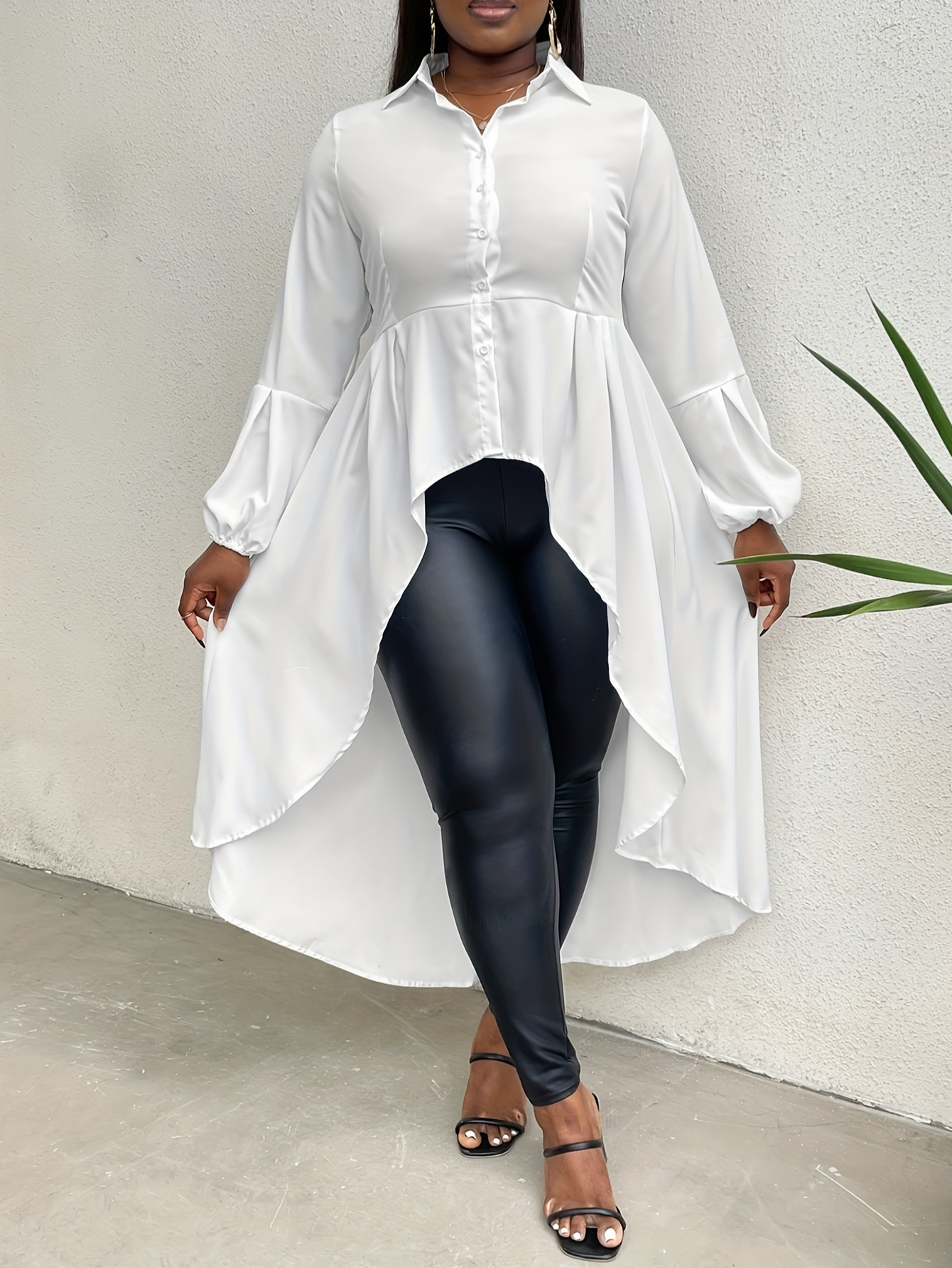 LW Plus Size Asymmetrical A Line Blouse 5X