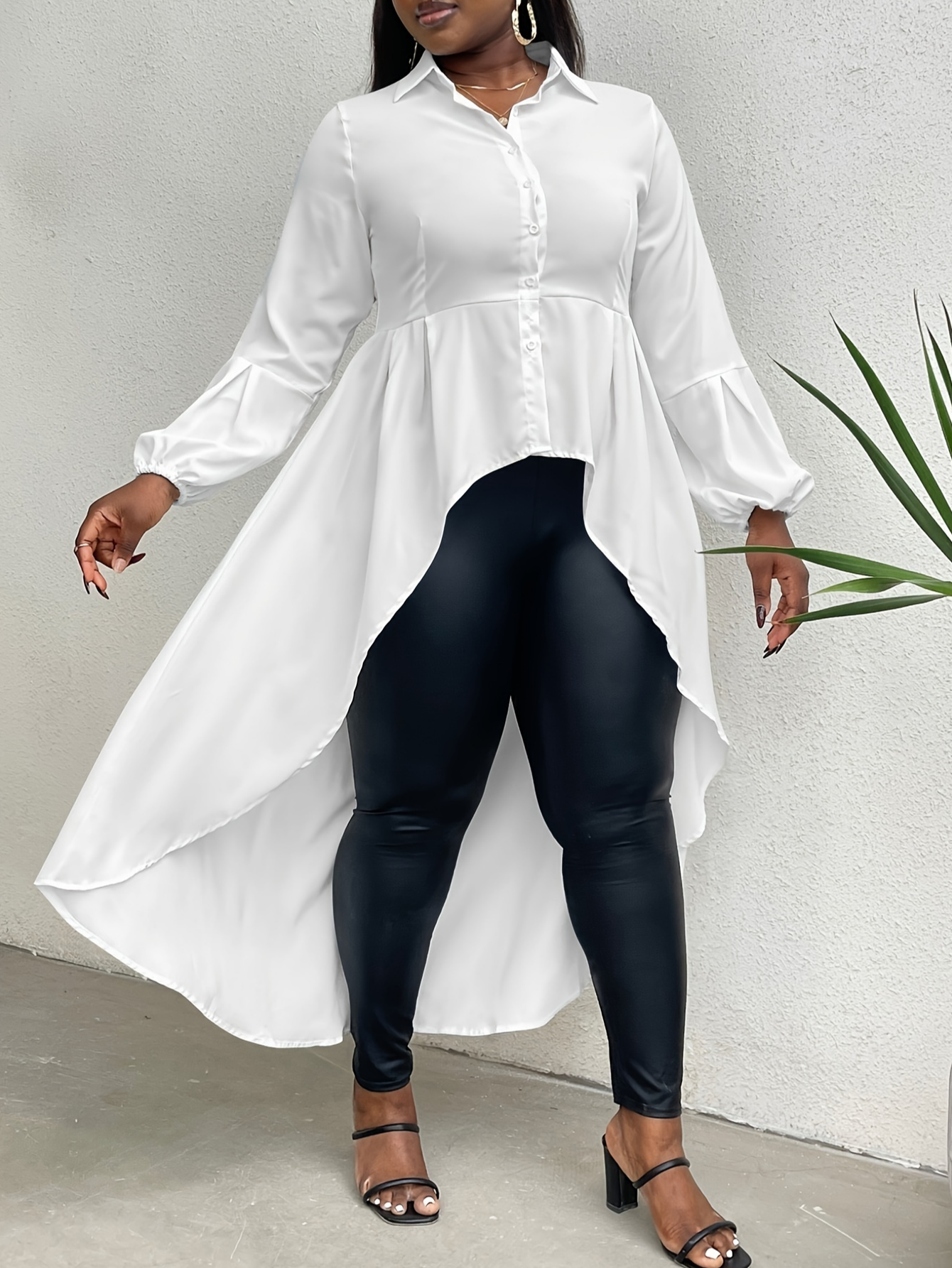 LW Plus Size Asymmetrical A Line Blouse 5X