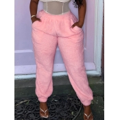 LW Plus Size Plush Pocket Design Pants