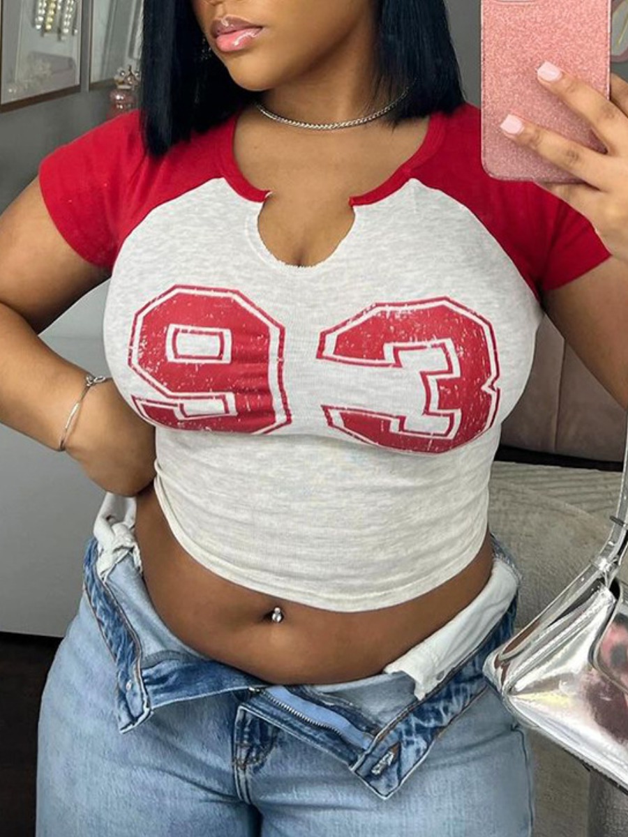 LW Crop Top Print T-shirt