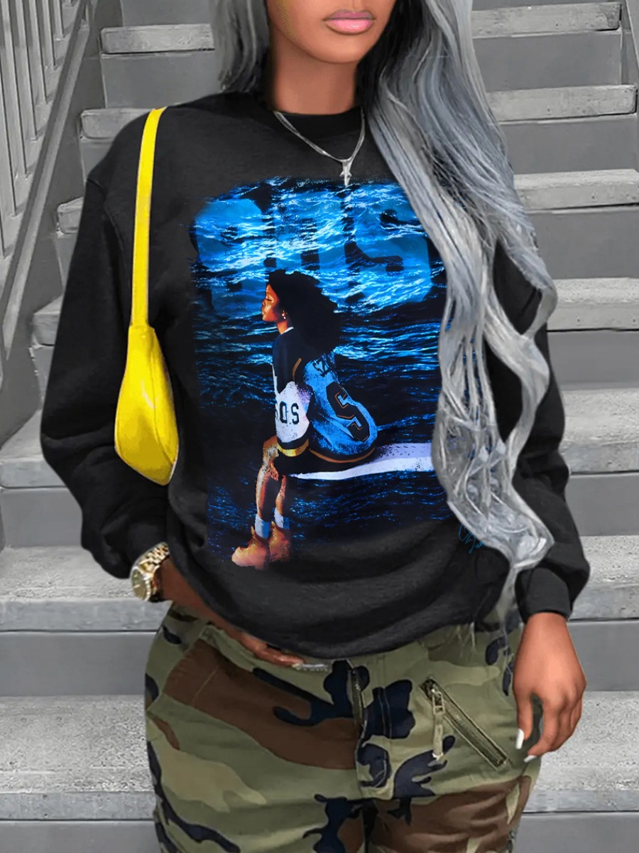 LW Pattern Figure Sweatshirt