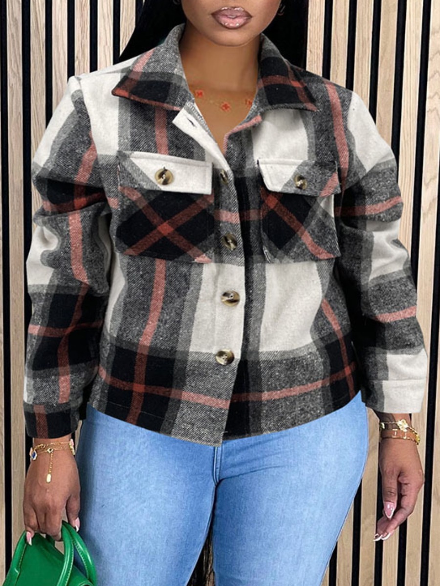 LW Pattern Plaid Coat&Jacket