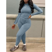 LW BASICS Plus Size Solid Color Two-piece Pants Se