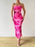 LW None Mixed Print Midi Dress