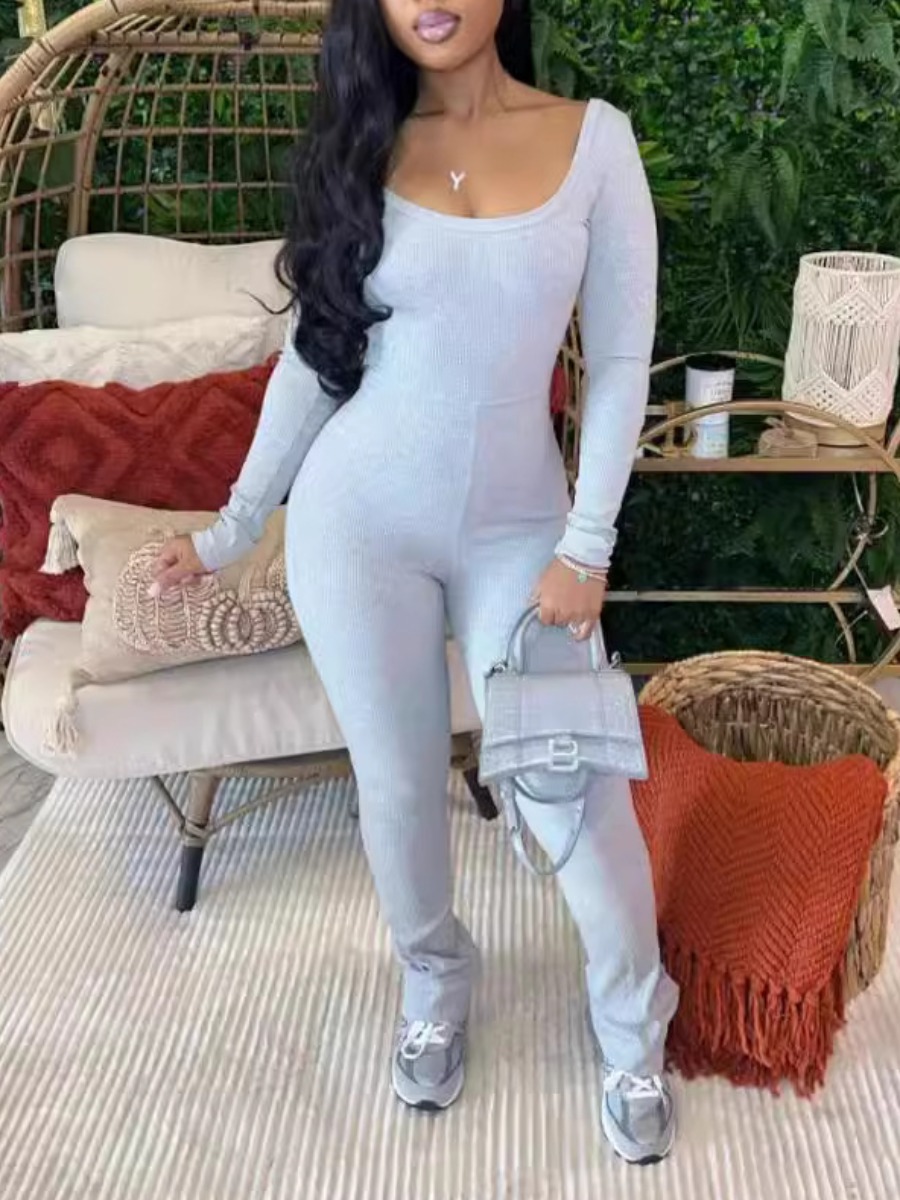 LW BASICS Solid Color Jumpsuit