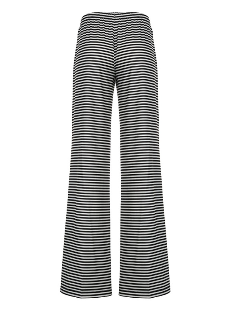 LW BASICS Drawstring Striped Pants