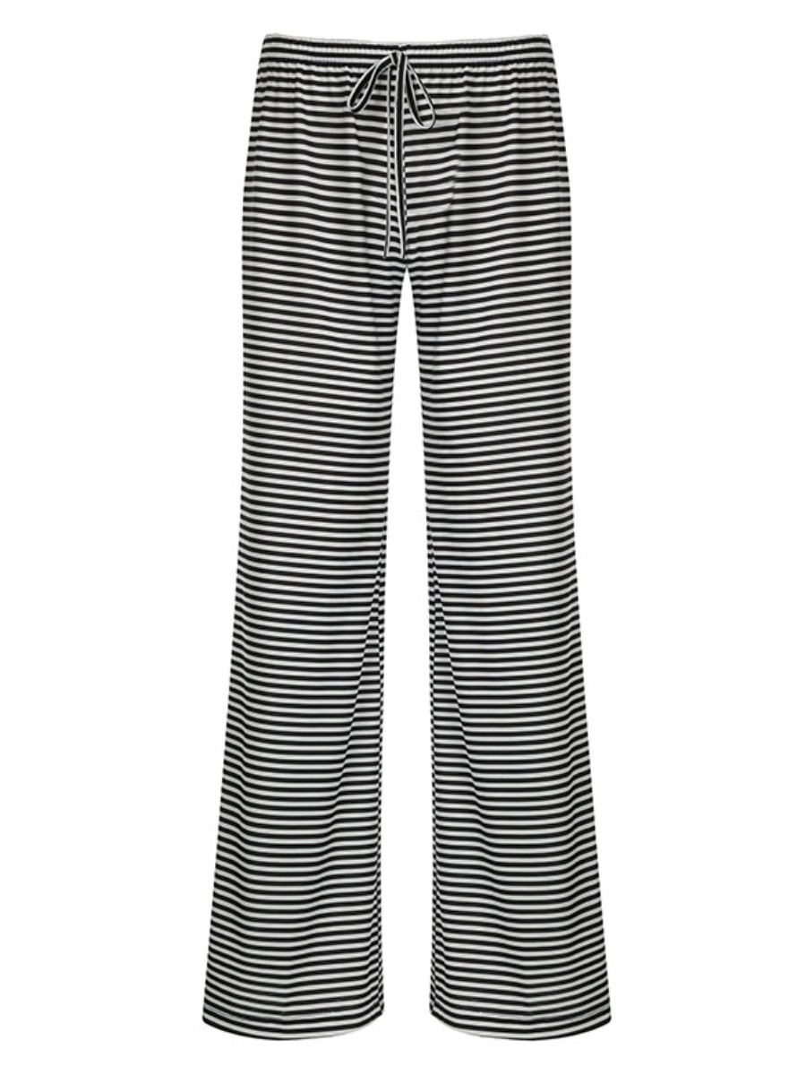 LW BASICS Drawstring Striped Pants